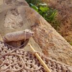 Sac cabas taupe clair/lurex doré fait main confectionné au crochet