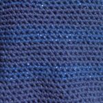 Sac cabas bleu marine/lurex bleu marine fait main confectionné au crochet