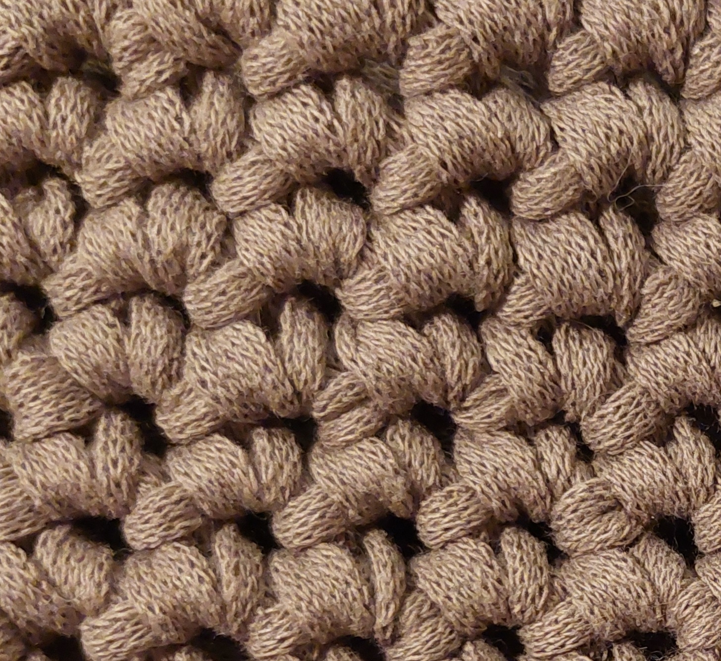 Sac tote bag gris clair fait main confectionné au crochet