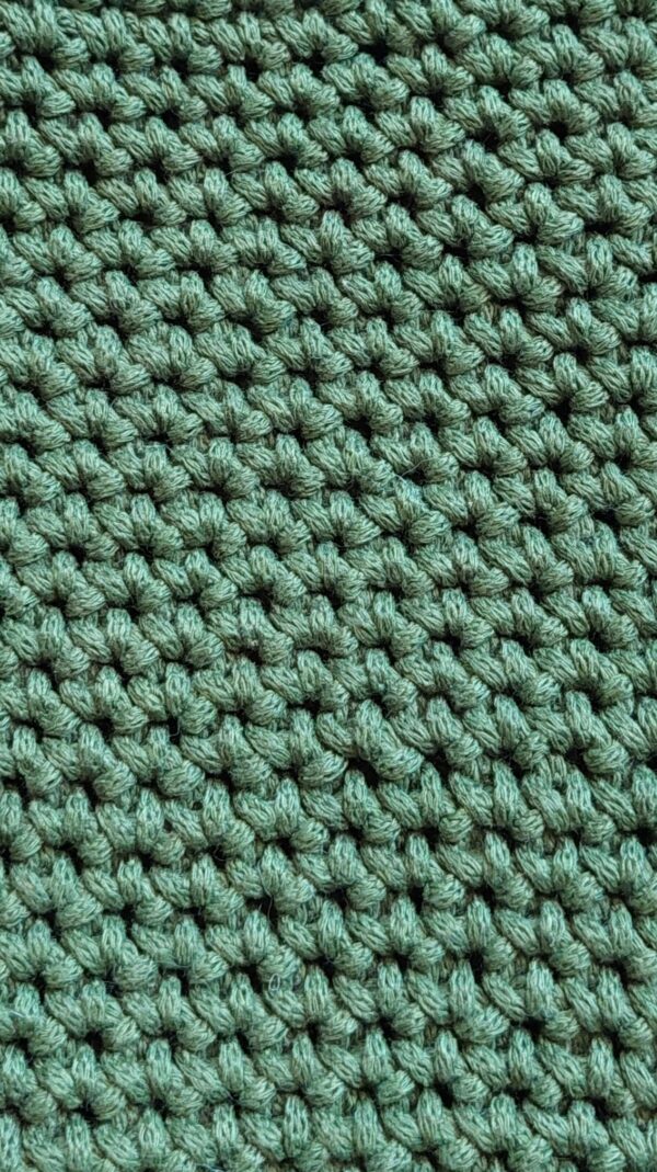 Pochette téléphone vert kaki fait main confectionné au crochet