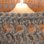 Photophore en ficelle de jute fait main confectionné au crochet