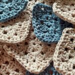 Sac “granny square” lurex fait main confectionné au crochet